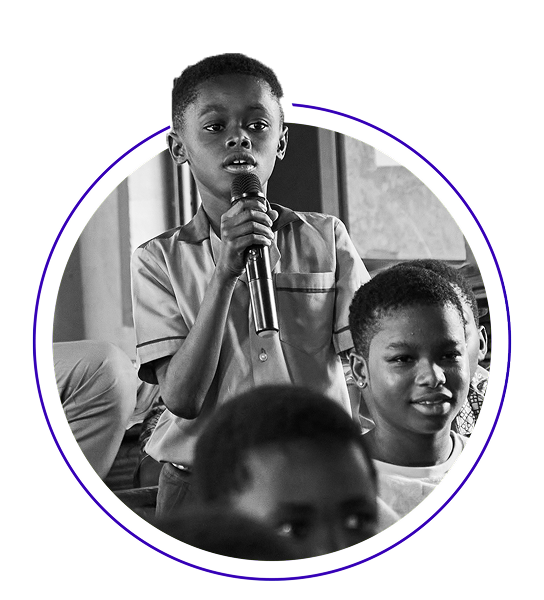 boy talking at a fusion event